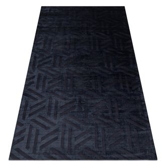 RugsX Rugsx - Alfombra Pearl 51326e Negro - Geom&eacute;trico Exclusiva, Estructural Black 154x230 Cm