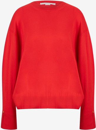 Stella McCartney Feiner Wollpullover mit geschlitzten Handgelenken Iconics Stella