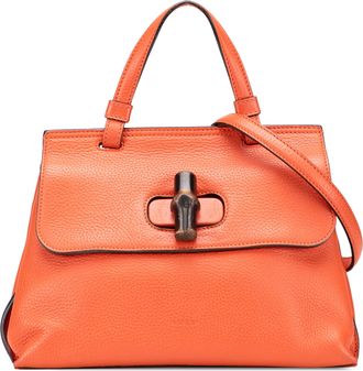 Gucci Pre-owned Womens Bamboo Top Handle Leather Bag - Light Pink - One Size