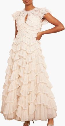 Needle & Thread Libby Lace Gown in Cream at Nordstrom, Size 10