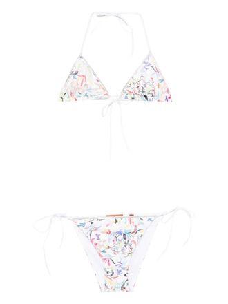 Missoni floral-print bikini - White