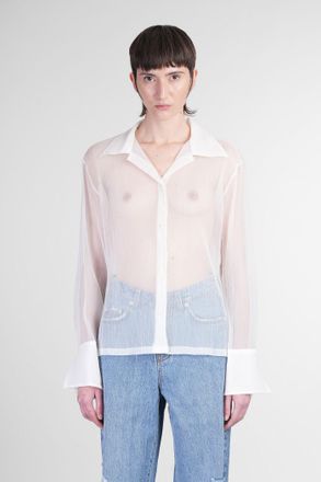 S&eacute;fr Camicia Willow shirt in poliestere beige