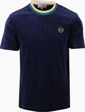 Sergio Tacchini Mens SERGIO TACCHINI MONTE VELOUR T-SHIRT MARITIME BLUE - Navy - Size: 44