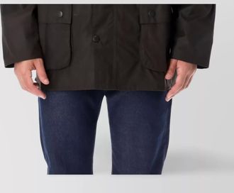 Barbour corduroy collar front pockets adjustable cuffs long sleeves