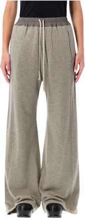 Rick Owens Pusher Pants - Dames - Wijde Broeken - Grijs - M - Katoen - Broeken