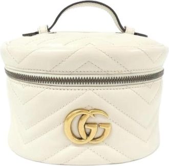 Gucci Pre-owned Mini Bags, female, White, Size: ONE SIZE Pre-owned Leather Mini Bag