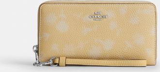 Coach Long Zip Around Wallet With Floral Print