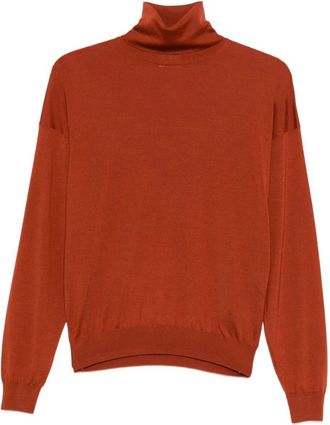 Saint Laurent Maglione A Collo Alto In Lana-Donna