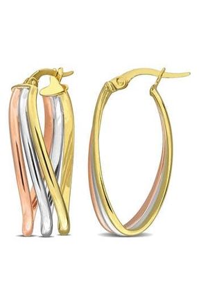 Delmar Triple Oval Twist Hoop Earrings in Multi-Color at Nordstrom Rack