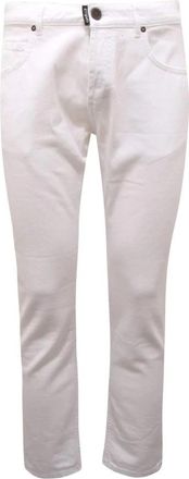 Ga&euml;lle Paris Slimme Denim Broek in Wit - Heren - Slim Fit Jeans - Wit - W32 - Denim - Jeans