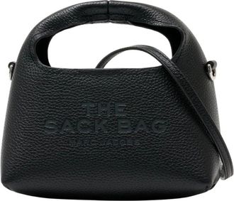 Marc Jacobs Handbags, female, Black, Size: ONE SIZE The Micro Crossbody Sack Bag