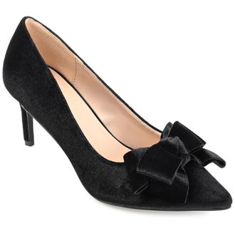 Journee Collection Women & apos;s Crystol Medium and Wide Width Evening Pumps