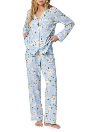 Bedhead Pajamas Stretch Cotton Jersey Pajamas in Magnolia Breeze at Nordstrom, Size X-Large