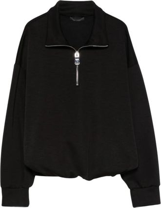 Dondup Sweatshirt - Dames - Vesten met rits - Zwart - M - Hoodies & sweatvesten