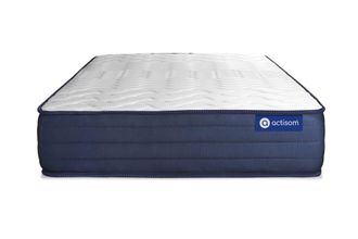 Actisom Colch&oacute;n blanco con l&aacute;tex y espuma viscoel&aacute;stica 100 x 190