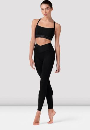 Bloch BLOCH Ladies Anna V Front Legging, Black