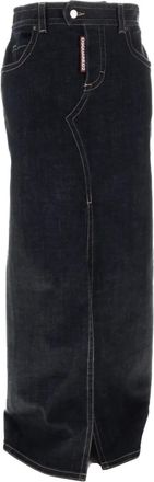 Dsquared2 Gonna midi denim - Blu