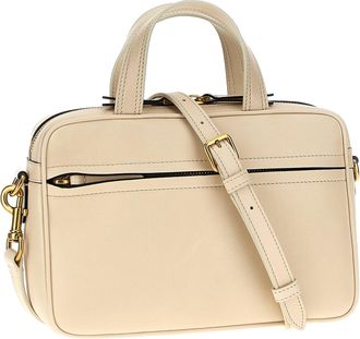 Valentino Garavani Womens Viva Superstar Handbag White Lamb Leather