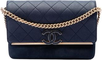 Chanel Pre-owned Lady Coco Schoudertas - Dames - Vintage Schoudertas - Blauw - ONE Size - Leer - Vintage