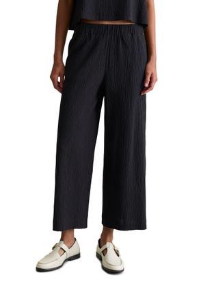 Marc O'Polo Denim Schlupfhose MARC OPOLO DENIM, Damen, Gr. XS, N-Gr, blau (blau depths), Web, Obermaterial: 56% Baumwolle, 43% Viskose, 1% Elasthan, normal, Hosen Schlu