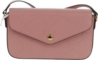 Gucci Pre-owned Cross Body Bags, female, Pink, Size: ONE SIZE Pre-owned Envelope flap crossbody bag