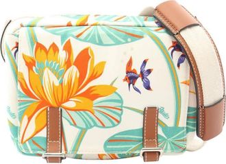 Loewe Pre-owned Loewe Paulas Ibiza Canvas Water Lily Messenger Bag Ladies FWBSCEPYCOO0ISAD