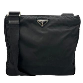 Prada Pre-owned Vintage Shoulder Bag - unisex - Prada Vintage - Vintage Cross Body Bags - Black - ONE SIZE - Pre-owned