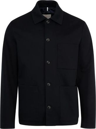 Moncler Giacca-camicia Plumel - Blu