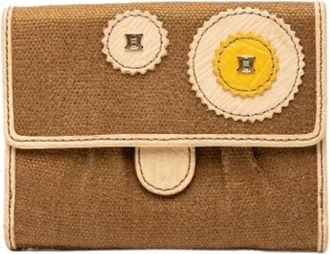 Celine Pre-owned Wallets, female, Brown, Size: ONE SIZE Pre-owned Canvas Wallet