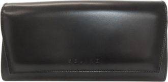 Celine Black Leather Long Wallet (Bi-Fold) (Pre-Owned)