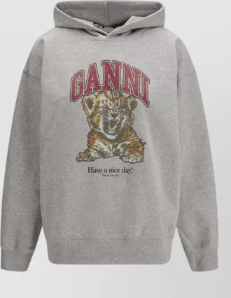 Ganni cotton hoodie