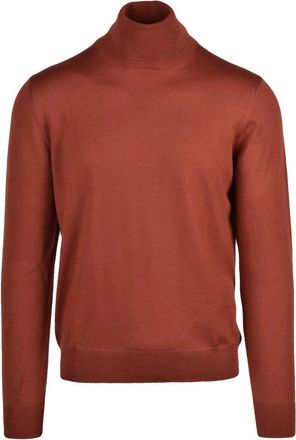 Gran Sasso Truien & Vesten, Heren, Oranje, XL, Wol, Ciclista Turtleneck
