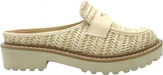 Pierre Dumas Womens Mora Slide On Shoes In Natural