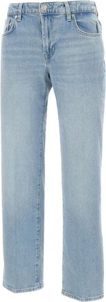7 For All Mankind Calie Straight - Dames - Regular Fit Jeans - Blauw - W28 - Katoen - Jeans