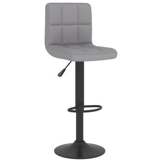 vidaXL Taburete De Cocina De Tela Gris Claro Vidaxl