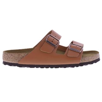 Birkenstock Arizona BS Leather Unisex Slides Sandals - Ginger Brown - Size:UK 5