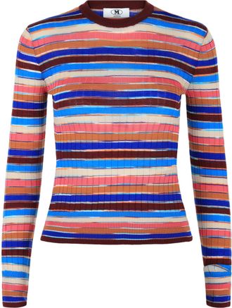 M Missoni Striped Crewneck Sweater