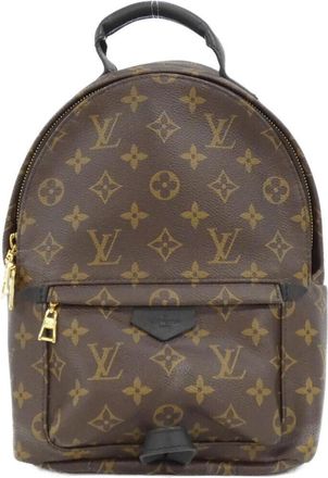 Louis Vuitton Marron Coated Canvas Backpack (Pre-Owned)