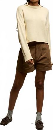 perfectwhitetee Kiki Sweater In Custard