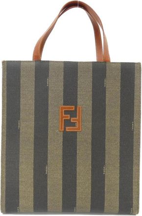 Fendi Brown Coated Canvas Backpack (Pre-Owned)
