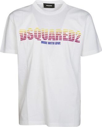 Dsquared2 White Cotton T-Shirt