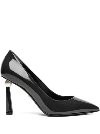 Alevì Pumps con decorazione 95mm - Nero