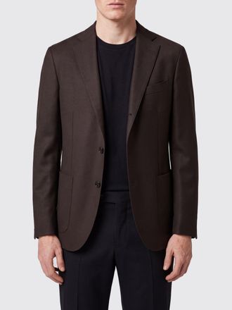 Boglioli Classic Single-Breasted Blazer in Pure Virgin Wool with Patch Pockets