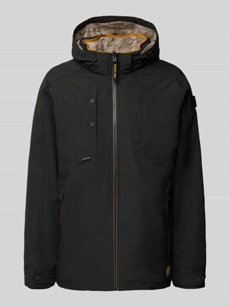 PME Legend Parka mit Kapuze in Black, Gr&ouml;&szlig;e L