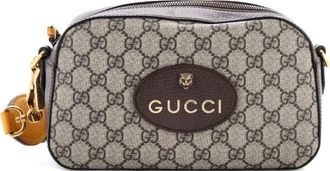 Gucci Borsa a tracolla Neo Vintage in tela cerata GG - Marrone