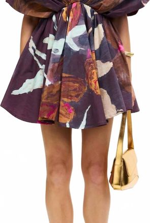 Acler Northam Mini Dress In Purple