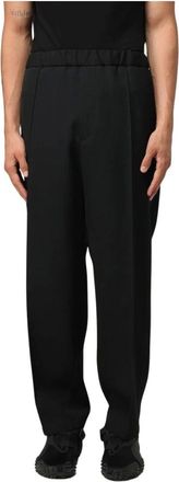 Jil Sander Straight Trousers, male, Black, M, Straight Leg Trousers