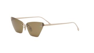Fendi Brown Cat Eye Ladies Sunglasses FE4160US 28E 57