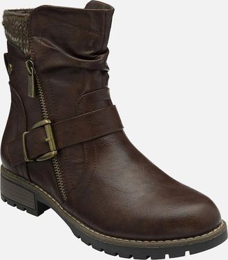 Lotus Womens Jemma Womens Biker Boots - Brown - Size: 7