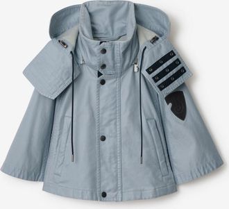 Burberry Bleached Cotton Hooded Capelet